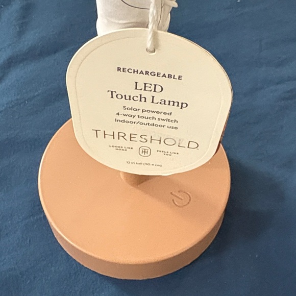 Threshold Solar Powered LED Lamp in Tan - Picture 2 of 5